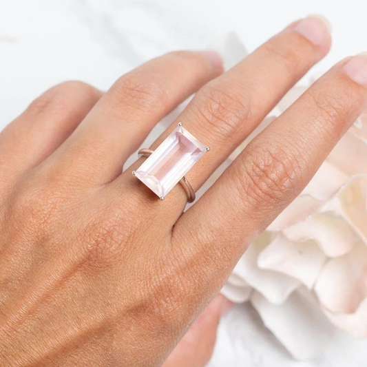 Rose Quartz Ring - Essence-MM-Juri Elle