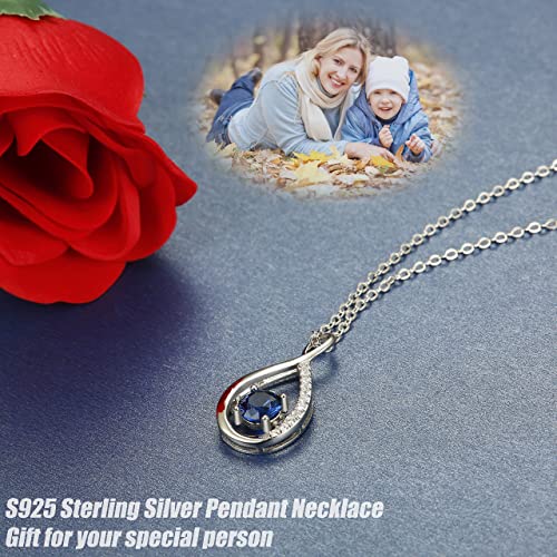 Sterling Silver Infinity Necklace for Women