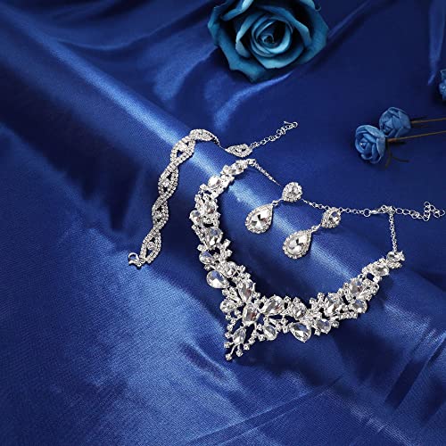 Women's Rhinestone Bridal Jewelry Set