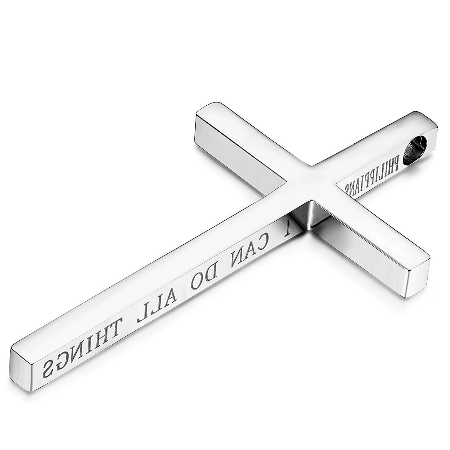 Steel Stainless Steel Cross Necklace for Men