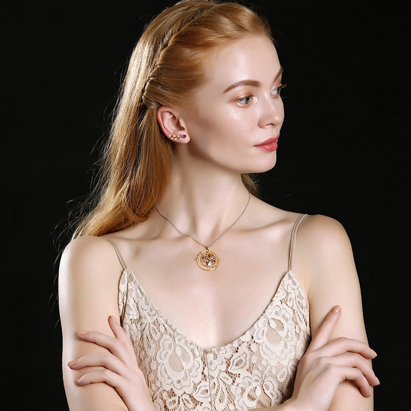 Golden Leaves Earring Climber-JE-Juri Elle