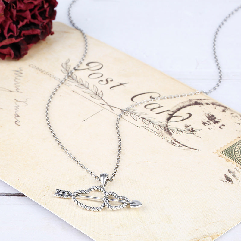 Arrow and Heart Necklace-JE-Juri Elle