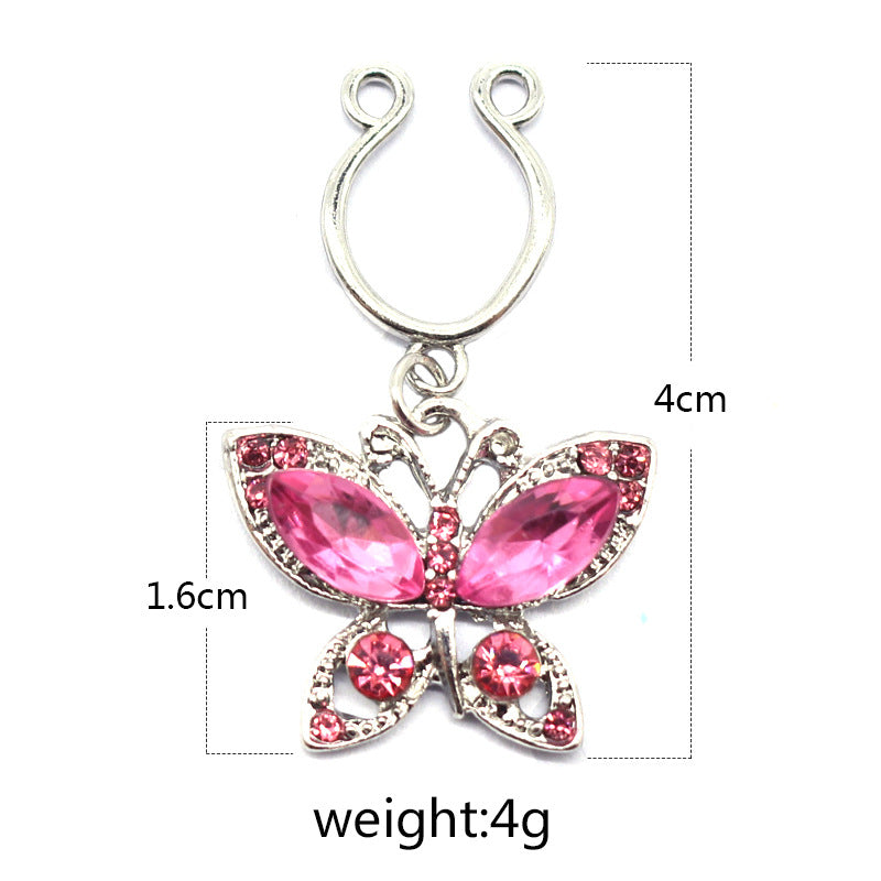 Non-piercing Needed ‘Butterfly’ Nipple Ring