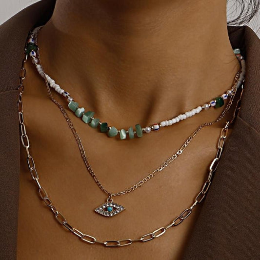 Bohemian Devil's Eye Necklace