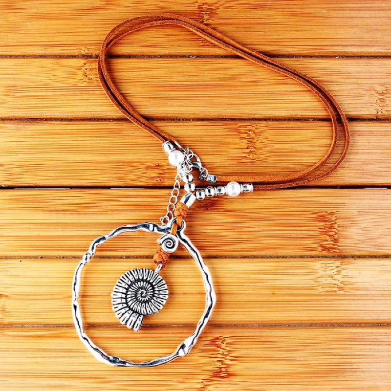 Bohemian Shell Skin String Necklace