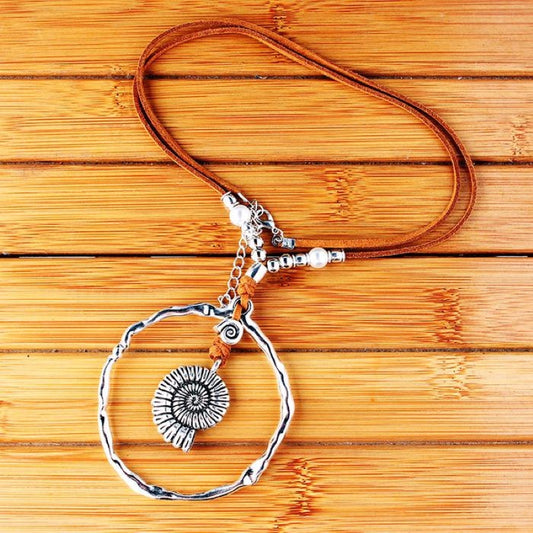 Bohemian Shell Skin String Necklace