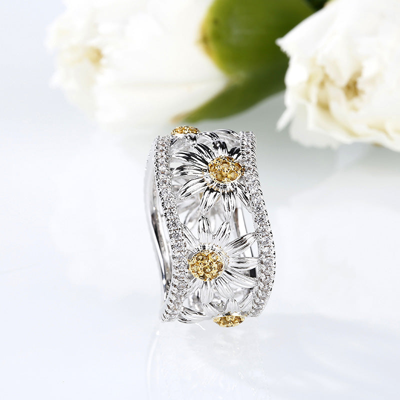 Daisy Sterling Silver Women's Band-JE-Juri Elle