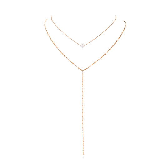 Collier en argent sterling avec combinaison de perles brillantes
