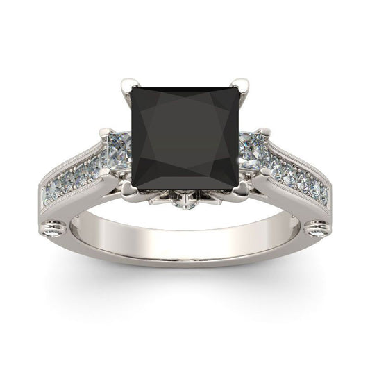 Princess Cut Sterling Silver Ring-JE-Juri Elle