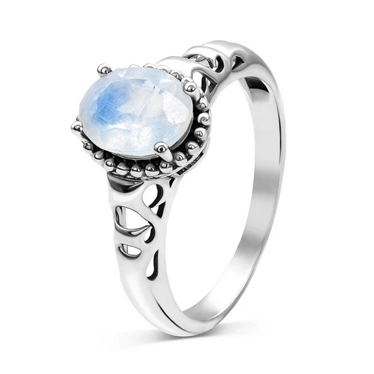 Moonstone Ring - White Virgin-MM-Juri Elle