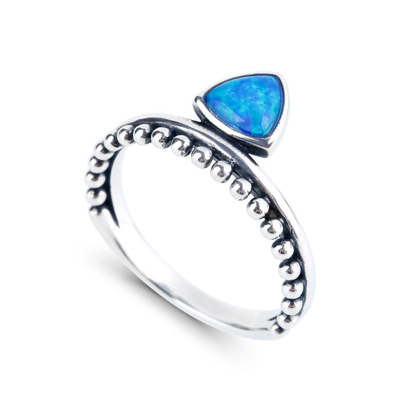 Petite Triangle Opal Ring-JE-Juri Elle