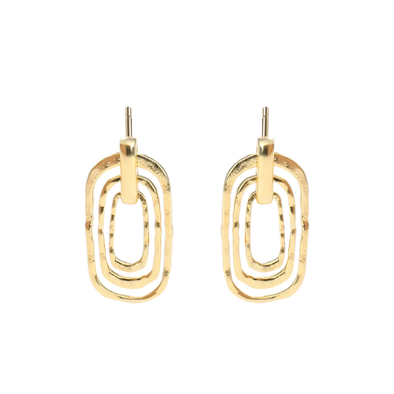 Labyrinth Tunnel Sterling Silver Stud Earring