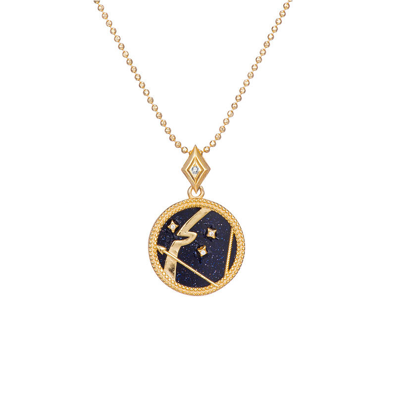 Zodiac constellation sterling silver necklace - JEMORI