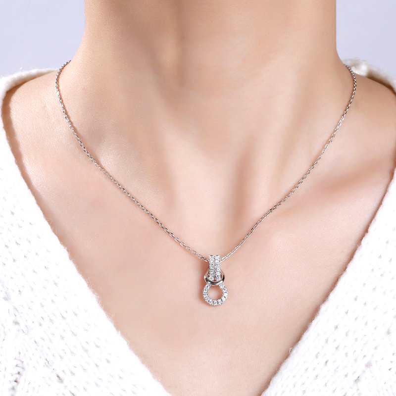 Infinity Love Sterling Silver Necklace-JE-Juri Elle