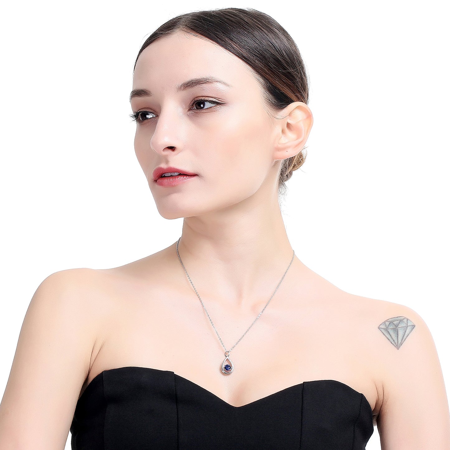 Sterling Silver Infinity Necklace for Women