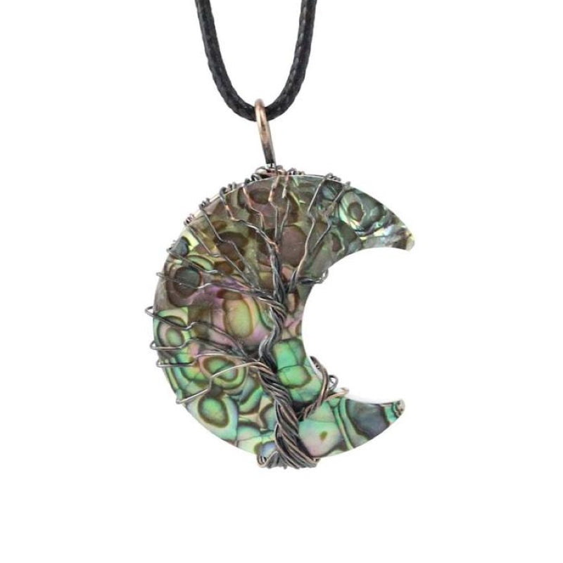 Bohemian Natural Shell Tree Of Life Necklace