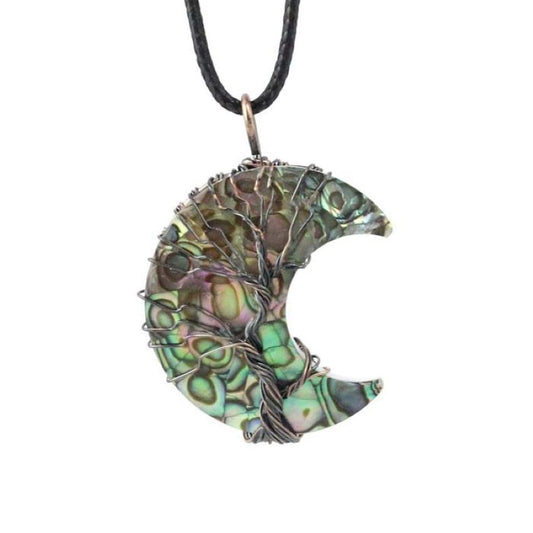 Bohemian Natural Shell Tree Of Life Necklace