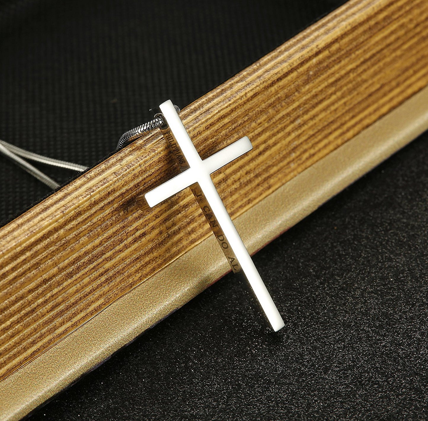 Steel Stainless Steel Cross Necklace for Men