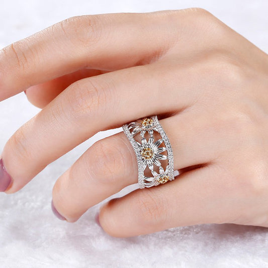 Daisy Sterling Silver Women's Band-JE-Juri Elle