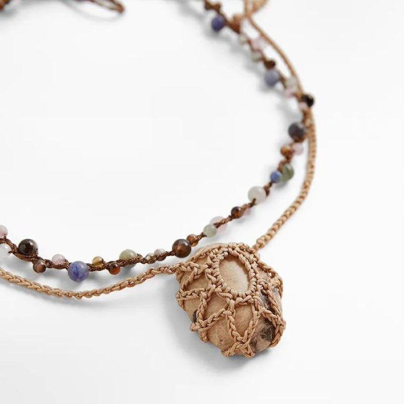 Bohemian Hand-woven Multilayer Gravel Necklace