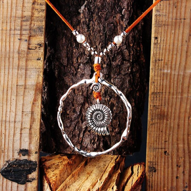 Bohemian Shell Skin String Necklace