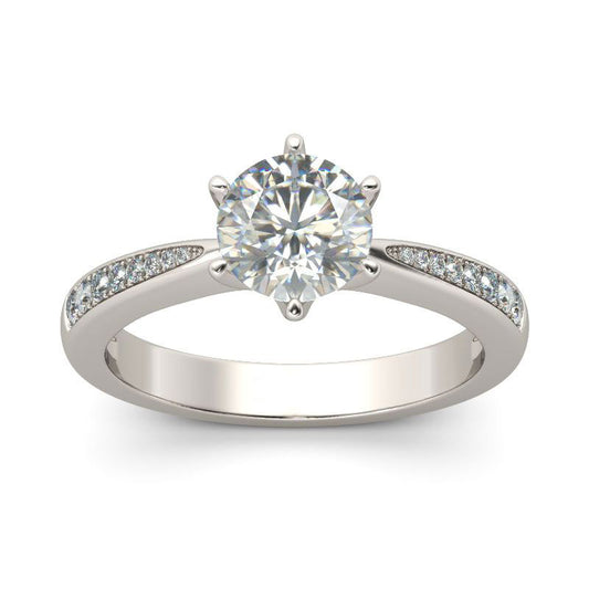 Classic Round Cut Sterling Silver Ring-JE-Juri Elle