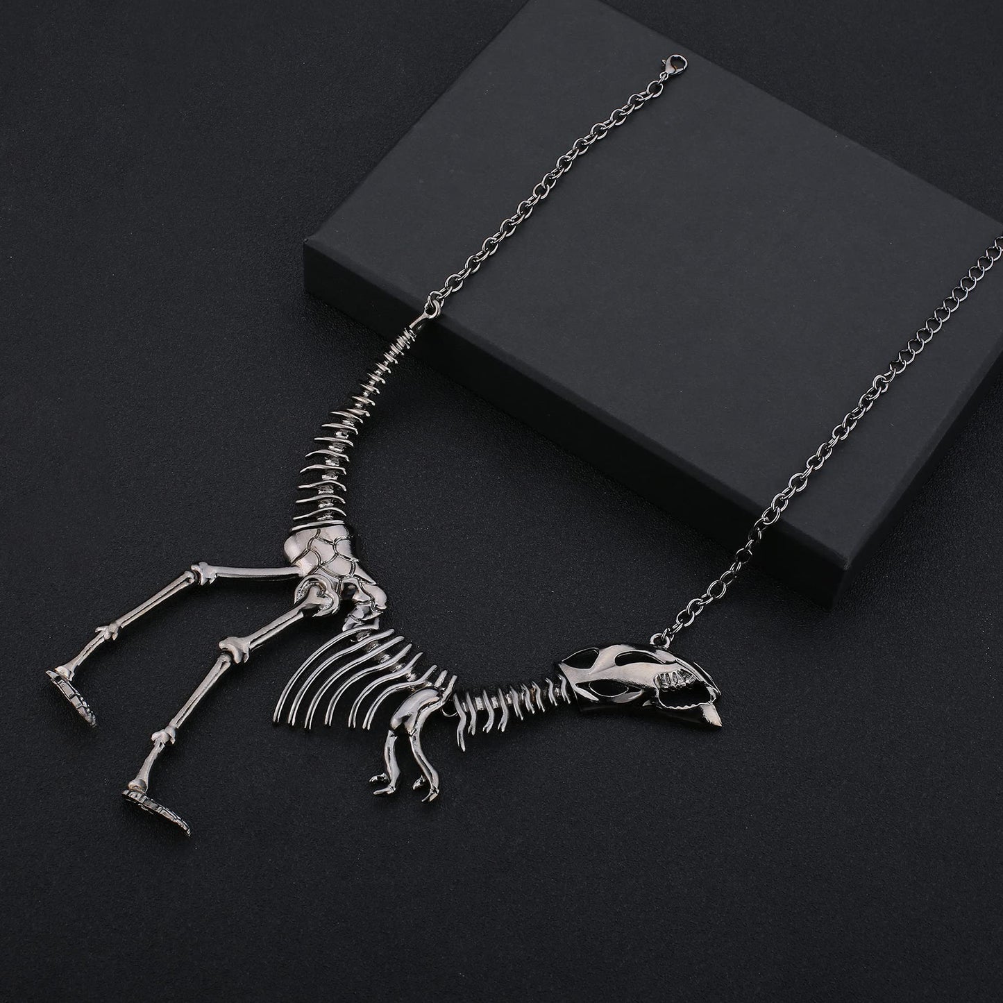 Punk Collier Boucles D'oreilles Et Bracelet Ensemble