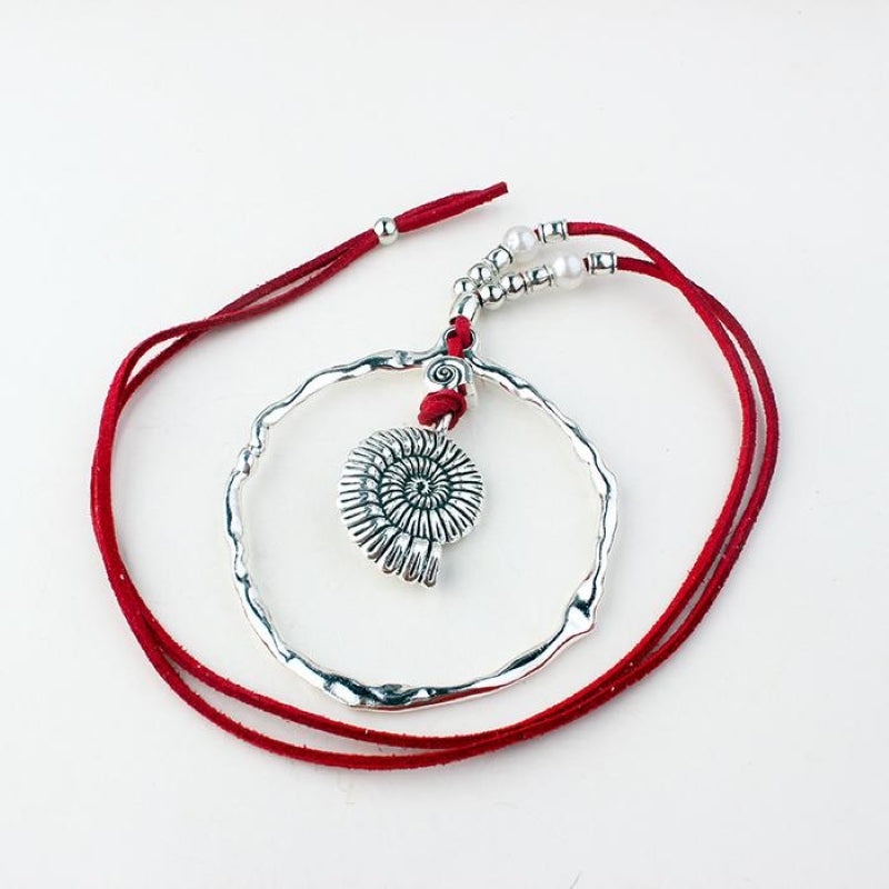 Bohemian Shell Skin String Necklace