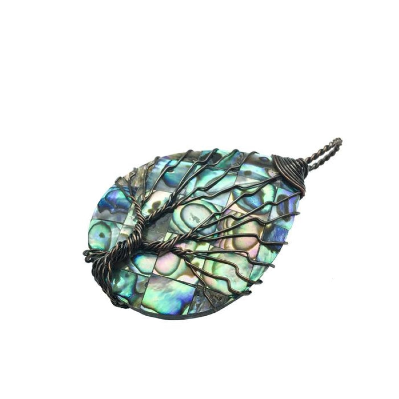Bohemian Natural Shell Tree Of Life Necklace