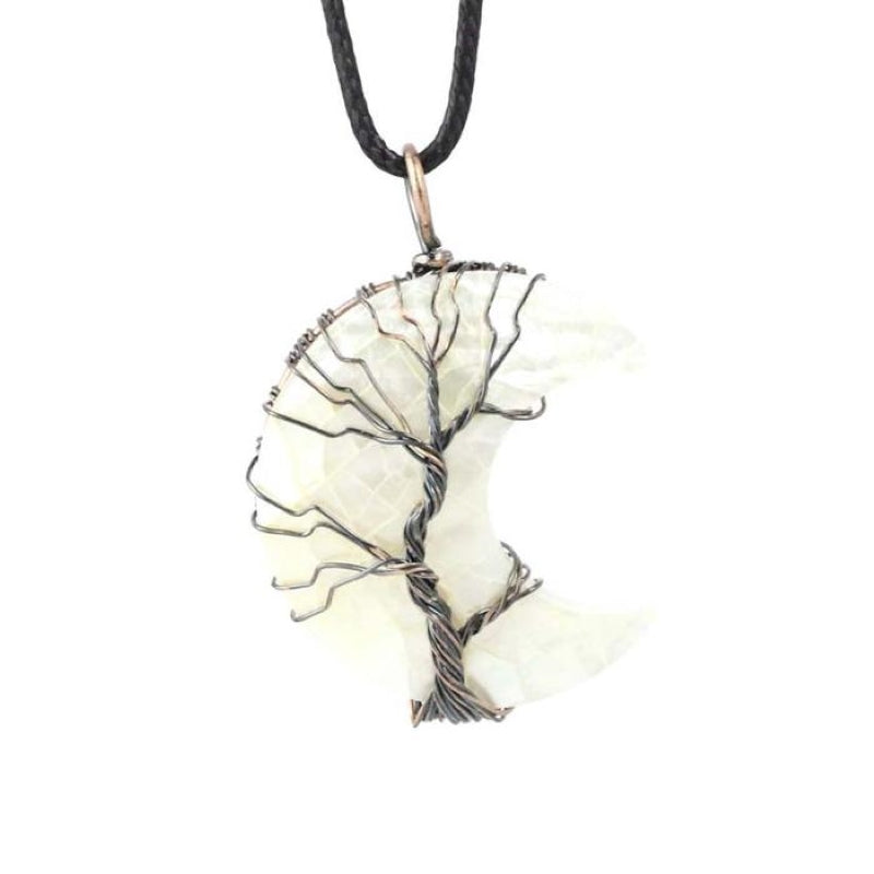 Bohemian Natural Shell Tree Of Life Necklace