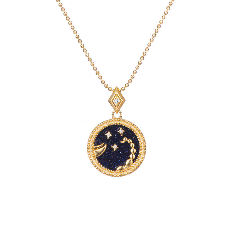 Zodiac constellation sterling silver necklace - JEMORI