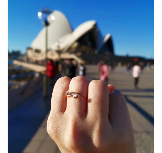 Golden Bezel Double Ring-J&CO-Juri Elle