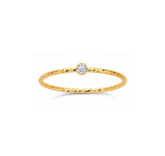 Mini Sparkle Bezel Ring-J&CO-Juri Elle