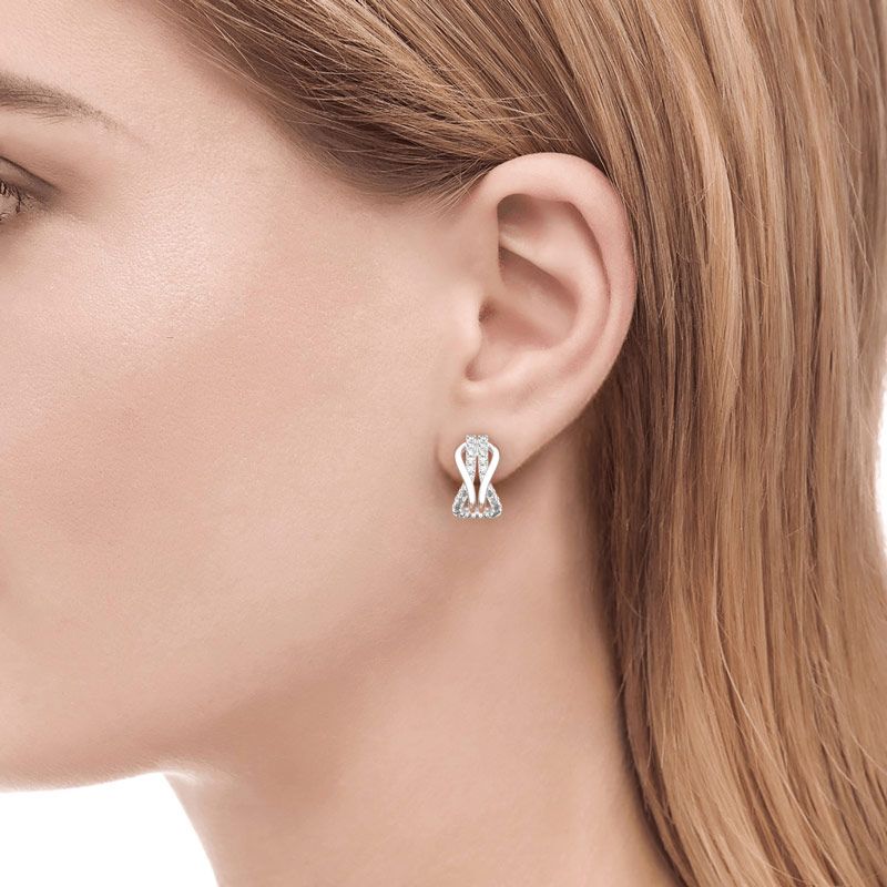 Infinity Love Sterling Silver Earrings-JE-Juri Elle