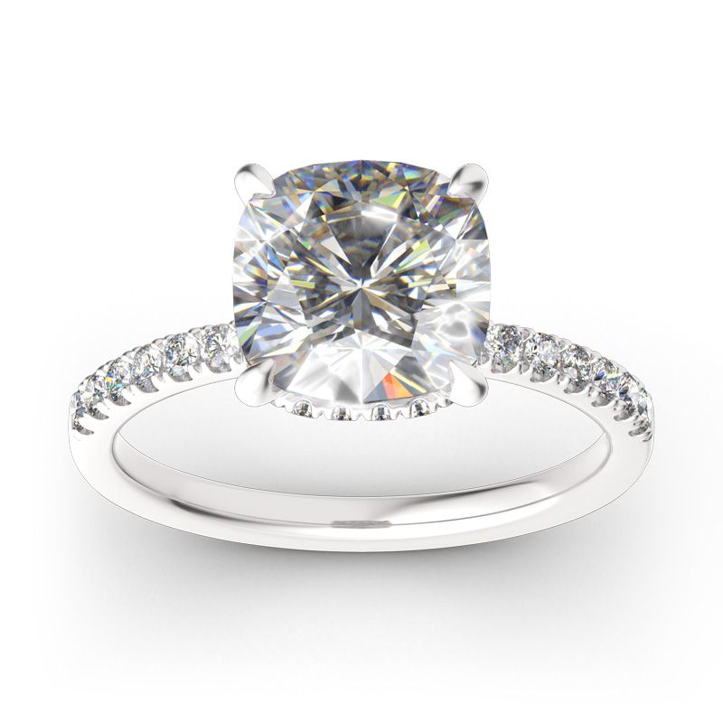 Classic Cushion Cut Sterling Silver Ring-JE-Juri Elle