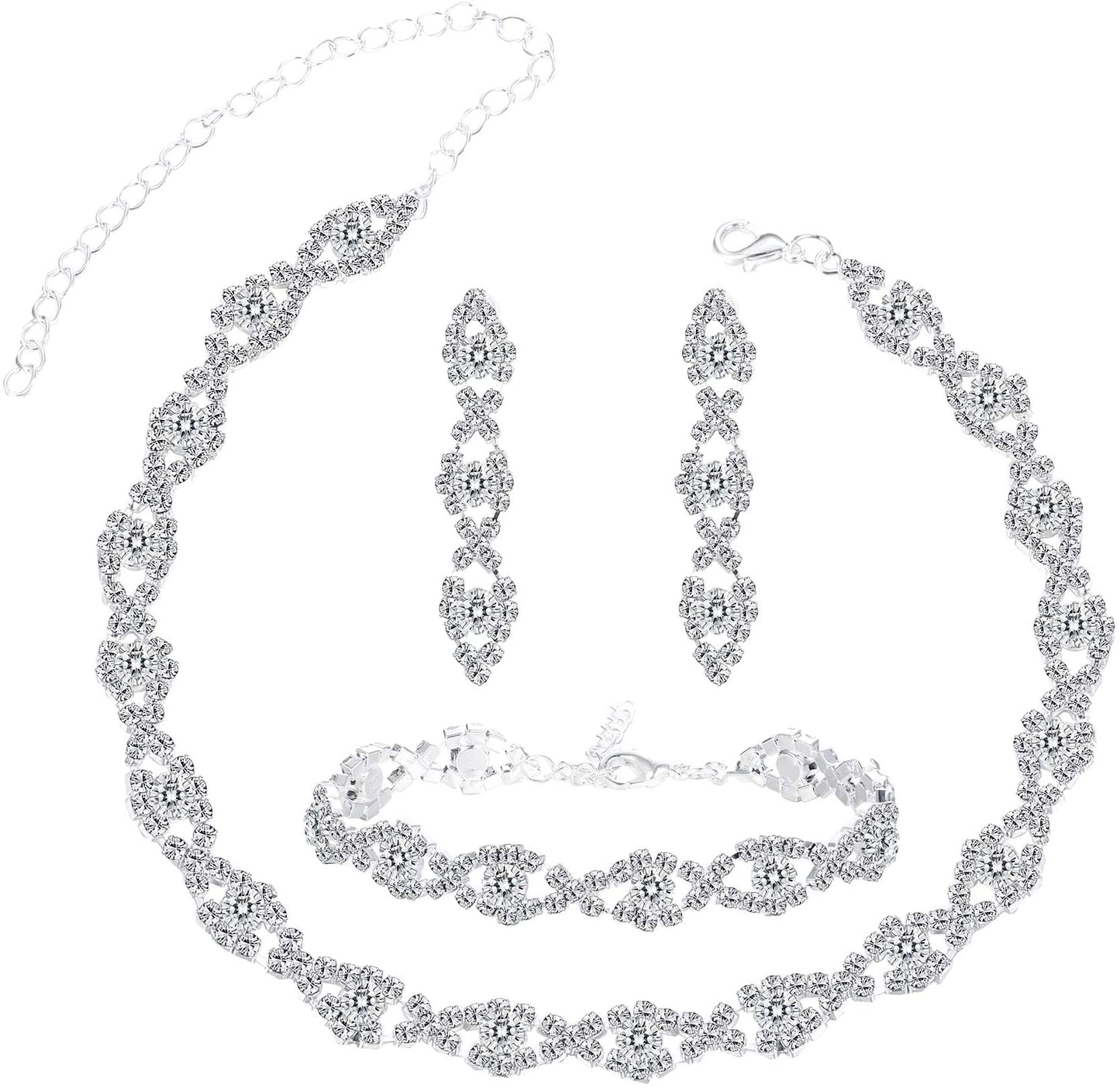 Jstyle Wedding Jewelry Set for Women Bridesmaid Jewelry