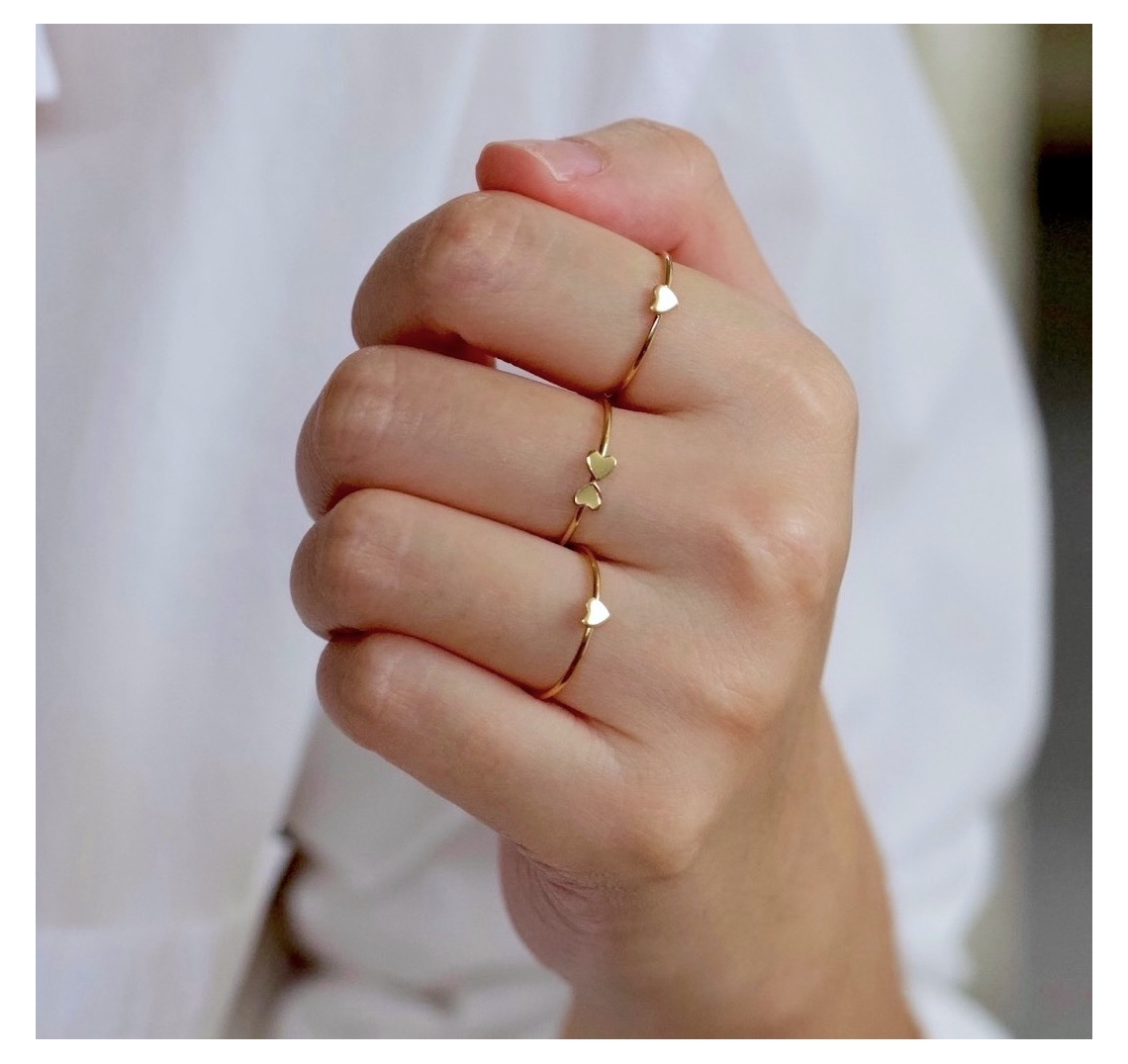 Little Gold Heart Ring-J&CO-Juri Elle