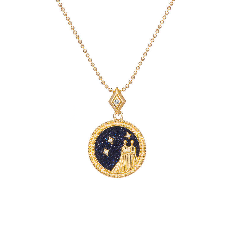 Zodiac constellation sterling silver necklace - JEMORI