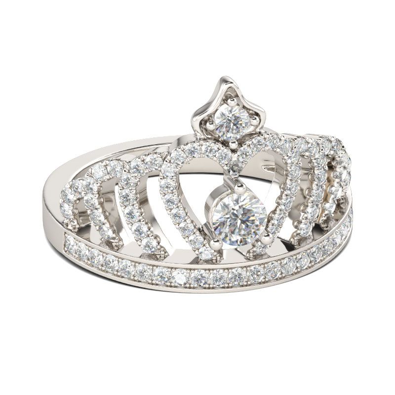 Classic Crown Sterling Silver Ring-JE-Juri Elle