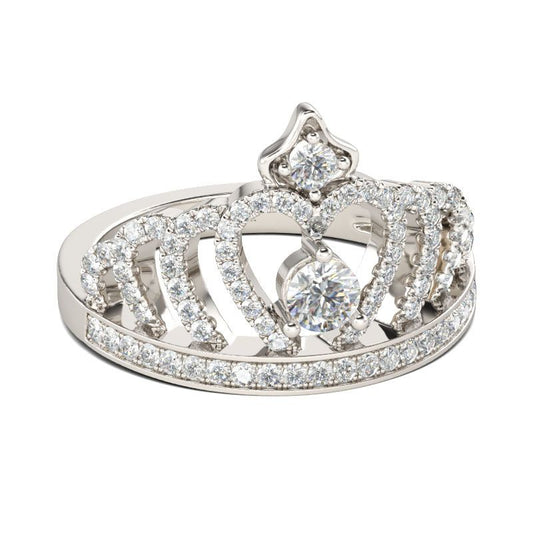 Classic Crown Sterling Silver Ring-JE-Juri Elle