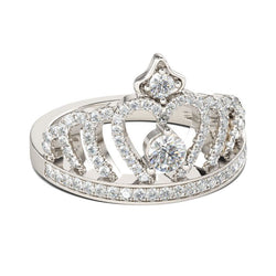 Classic Crown Sterling Silver Ring-JE-Juri Elle