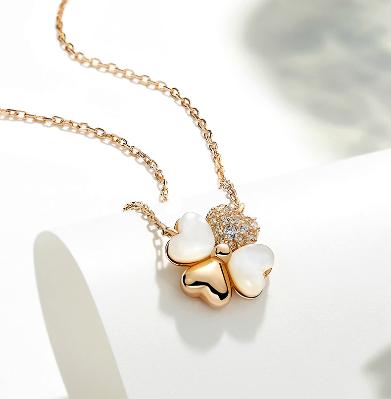 Guardian Lucky Round Cut Sterling Silver Necklace