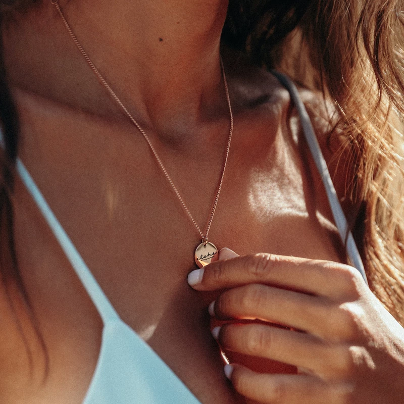 'ALOHA COIN' NECKLACE-purelei-Juri Elle