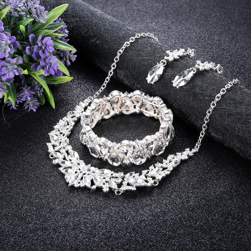 Jstyle jewelry set with earring ,necklace and bracelet for women