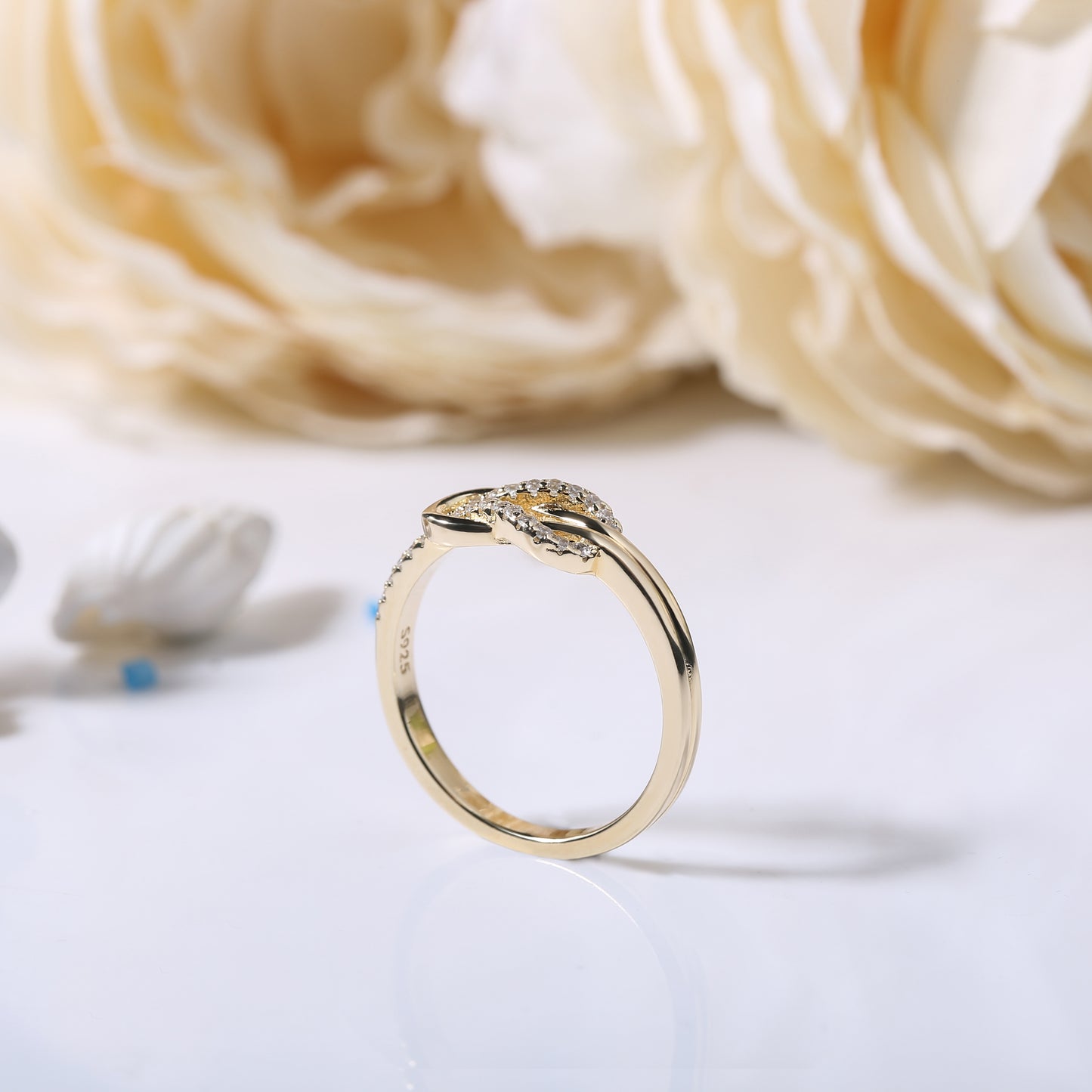 Knot Design Sterling Silver Ring