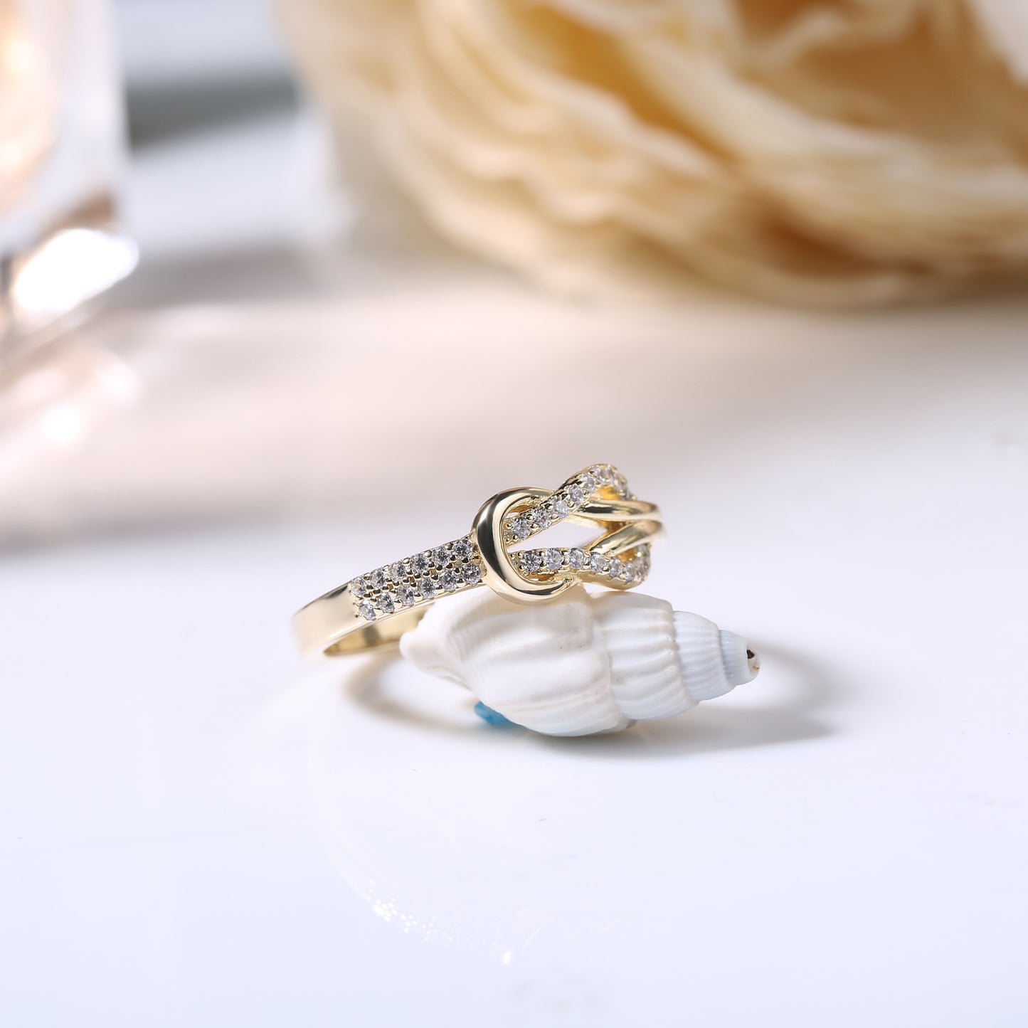 Knot Design Sterling Silver Ring