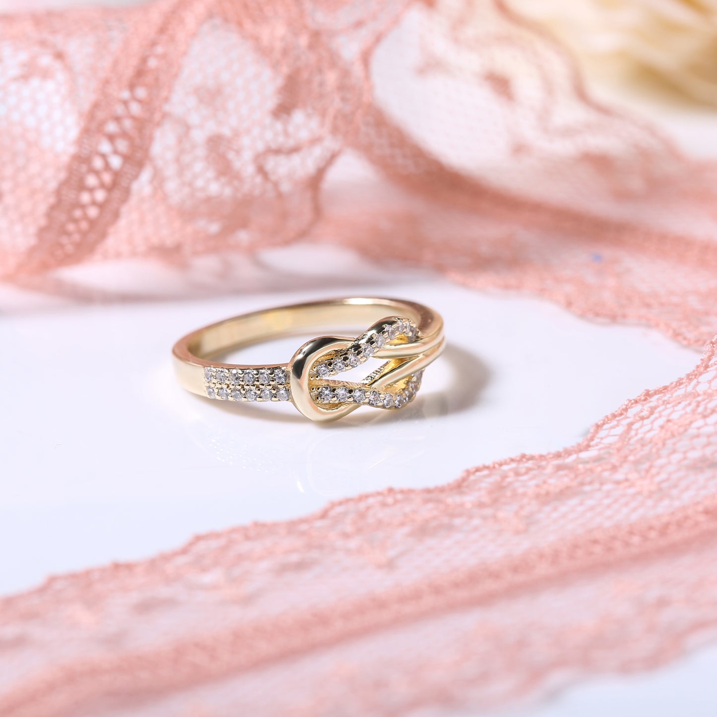 Knot Design Sterling Silver Ring