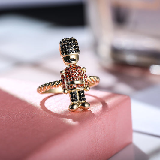 British Royal Guard Inspired Sterling Silver Ring