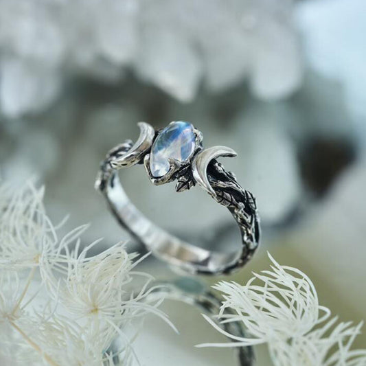 Bohemian Double Crescent Ring