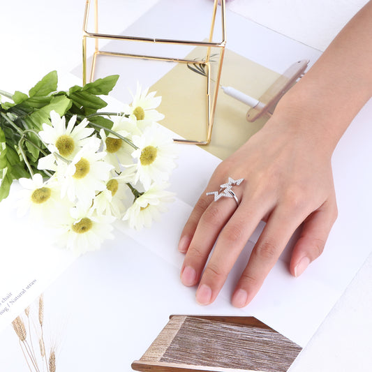 Abstract Star Ring
